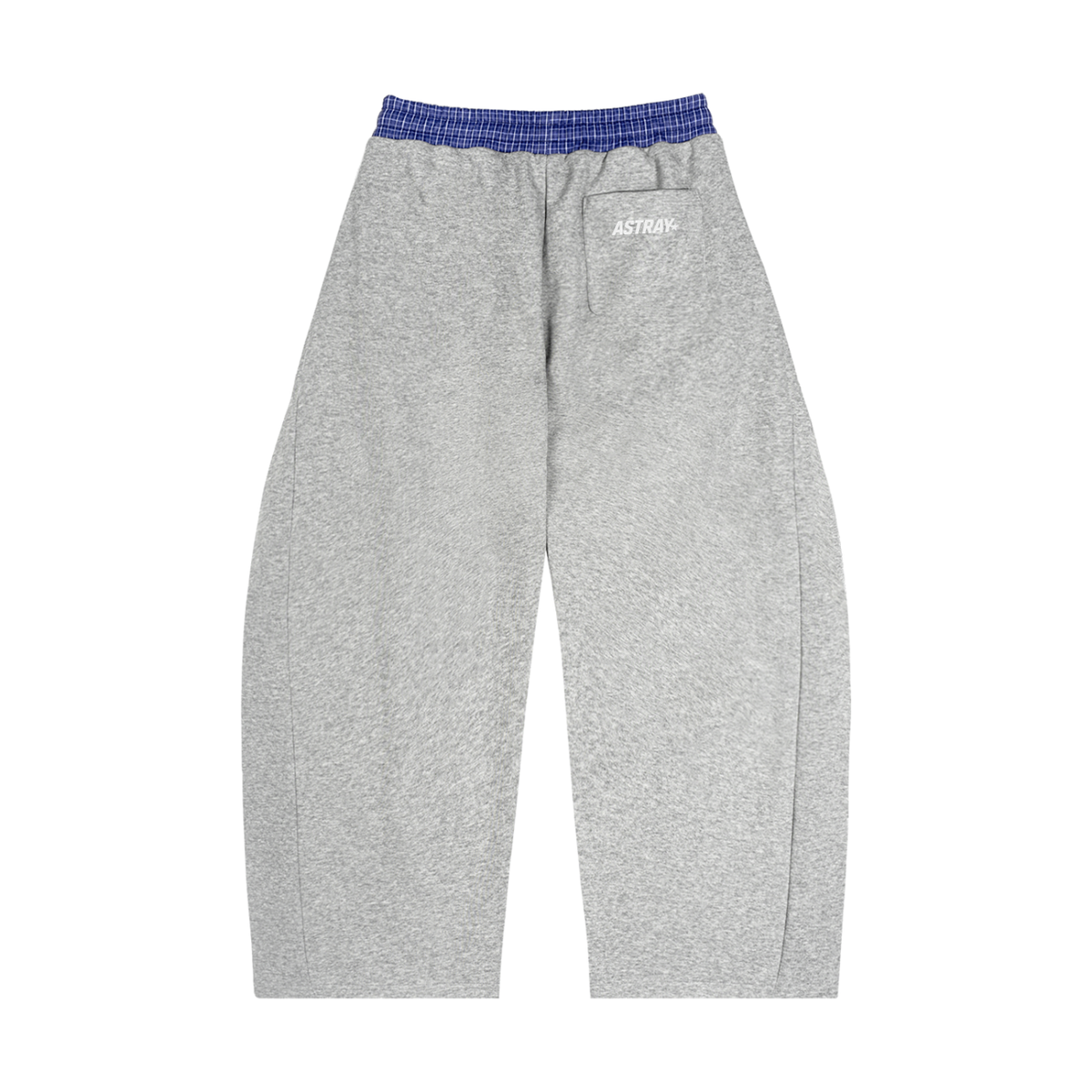 Plaid Waistband Barrel Sweatpants