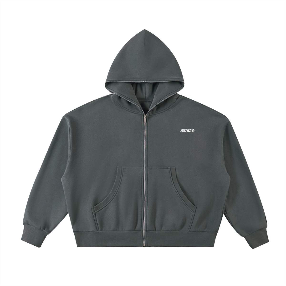 Astray Essentials Full-Zip Boxy Hoodie
