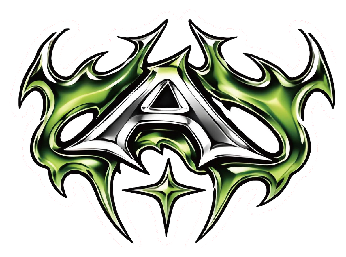 Astray Green Tribal Sticker