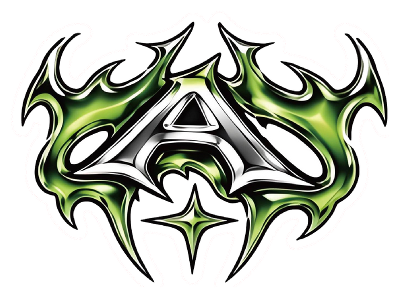 Astray Green Tribal Sticker