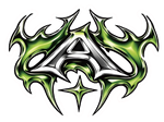 Astray Green Tribal Sticker