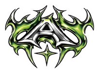 Astray Green Tribal Sticker