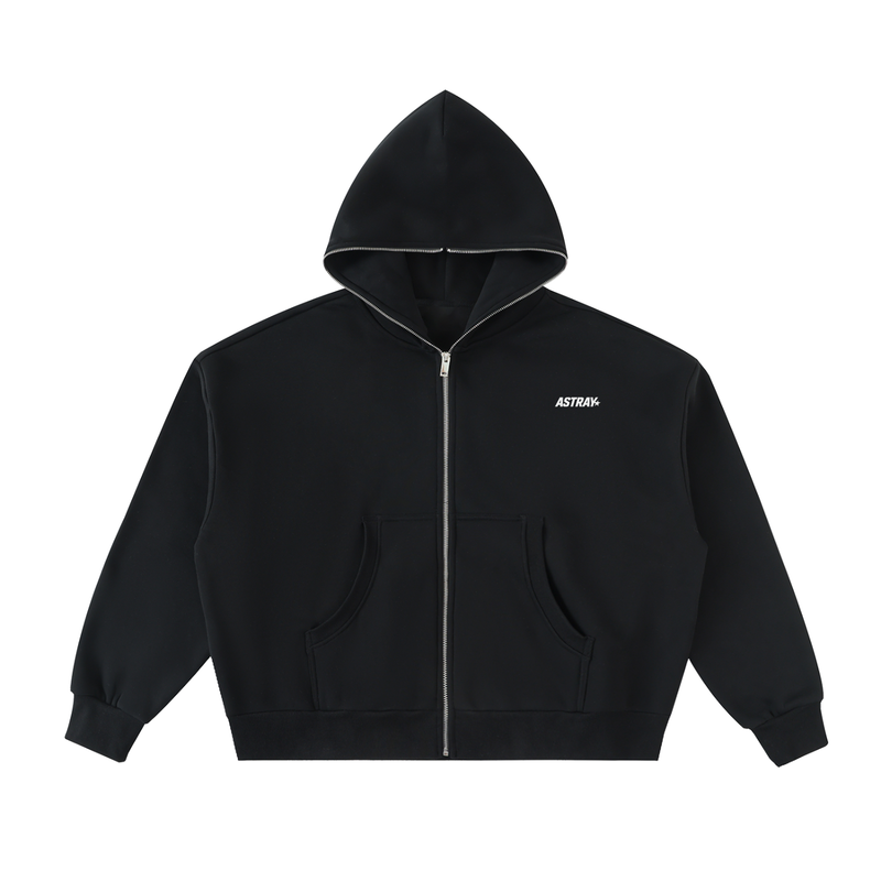 Astray Essentials Full-Zip Boxy Hoodie
