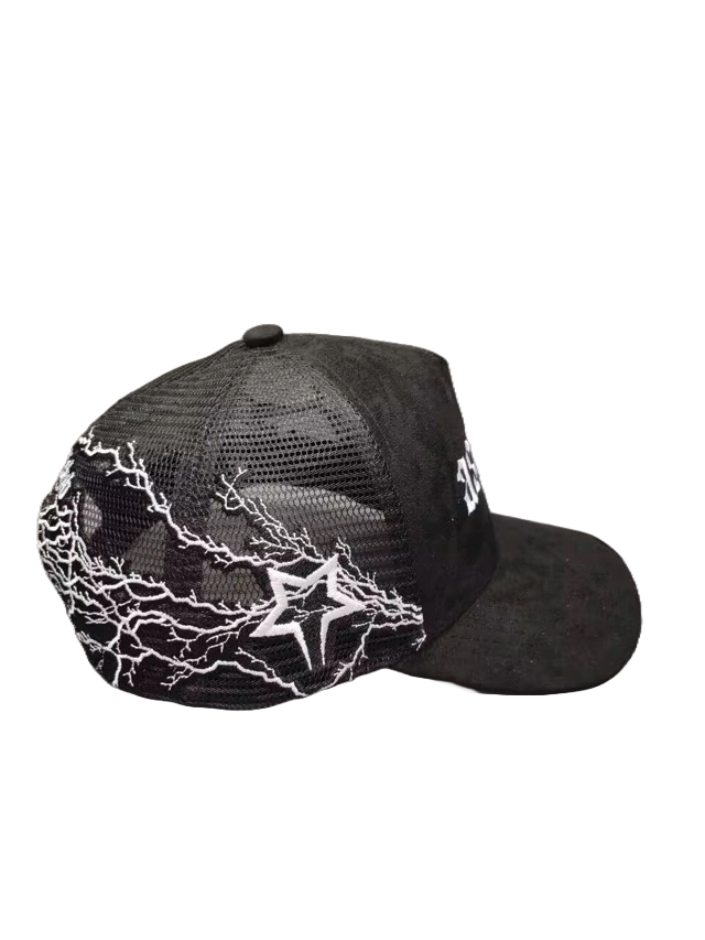 ASTRAY SUEDE TRUCKER HAT
