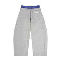 Plaid Waistband Barrel Sweatpants