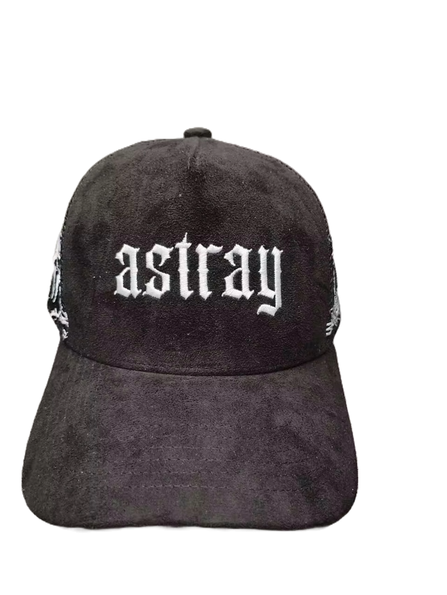 ASTRAY SUEDE TRUCKER HAT