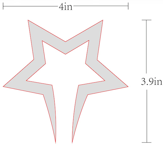 Reflective "STAR" Decal