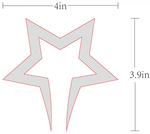 Reflective "STAR" Decal