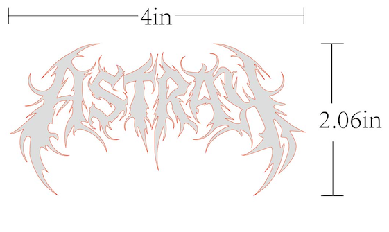 Reflective "Astray" Decal