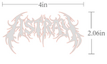 Reflective "Astray" Decal