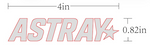 REFLECTIVE TEXT DECAL "ASTRAY"