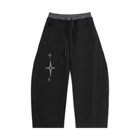 Plaid Waistband Barrel Sweatpants