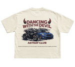 "DANCING WTH THE DEVIL" Oversized Graphic Tee